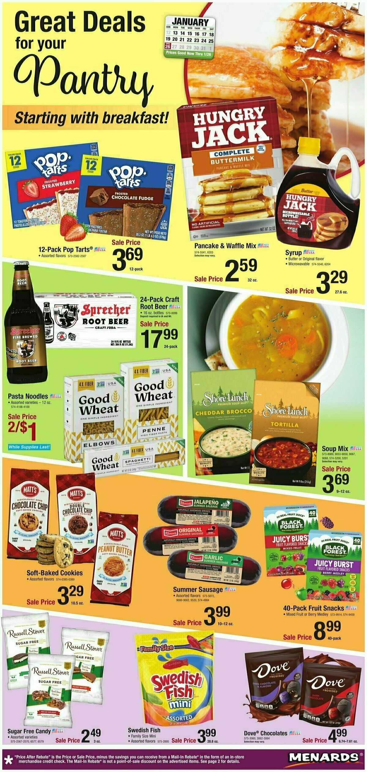 Menards Home Essentials Weekly Ad from January 13