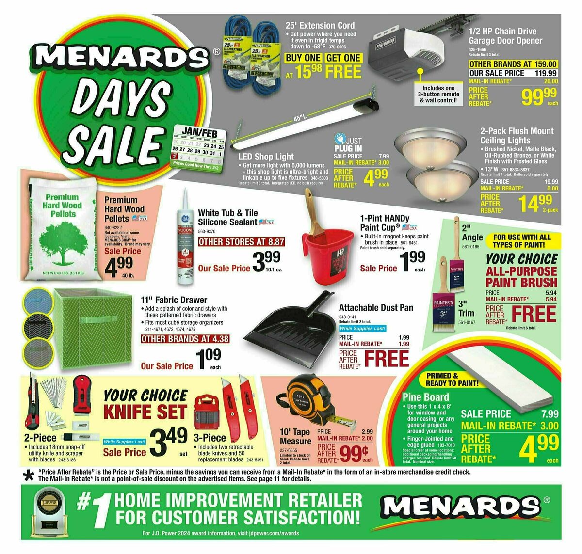 Menards Weekly Ad from January 22
