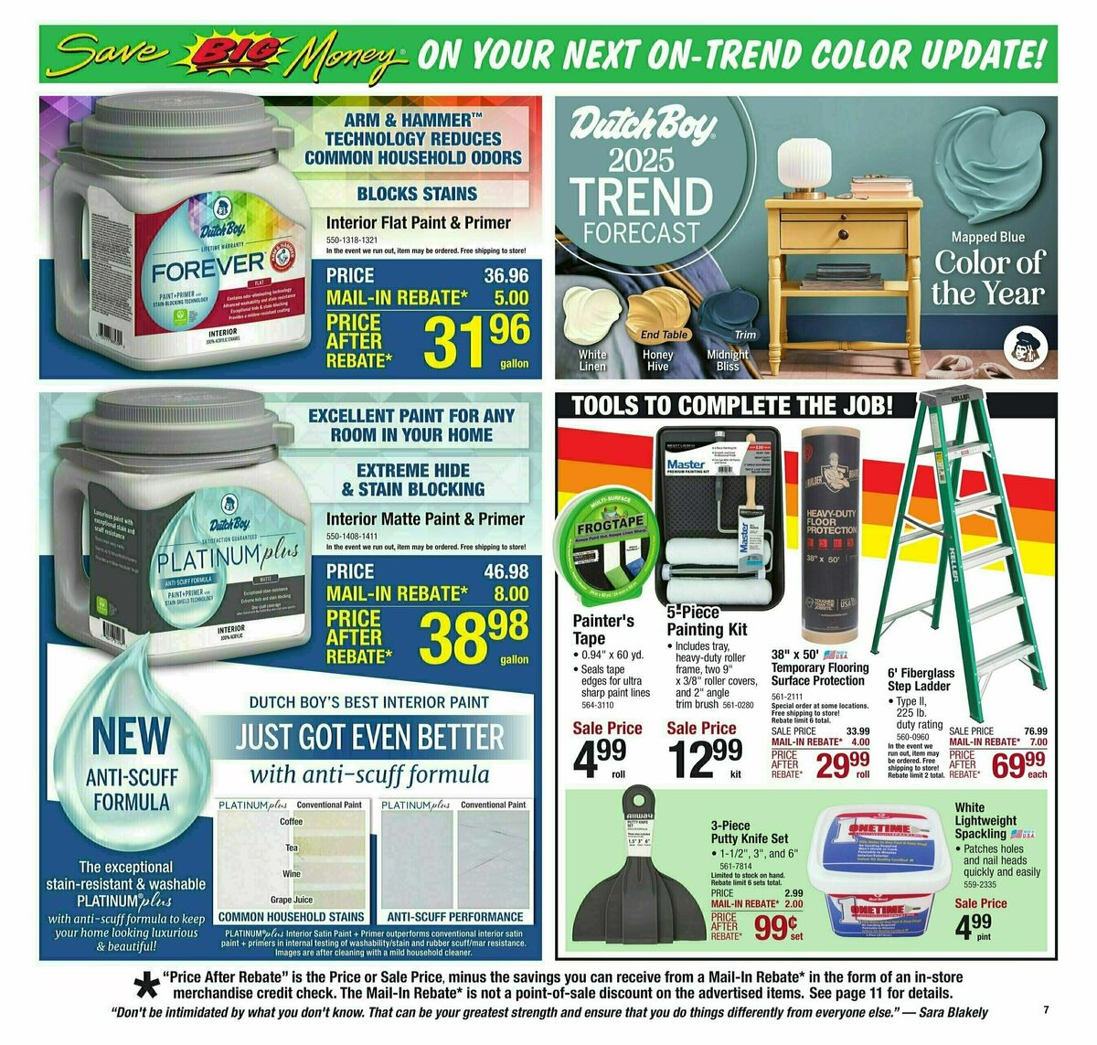 Menards Weekly Ad from January 22