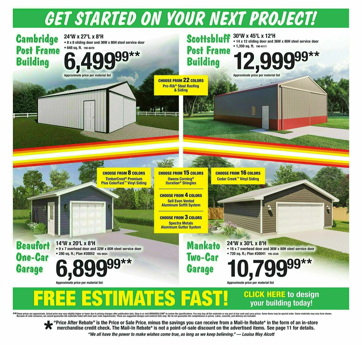 Menards Weekly Ad from January 22