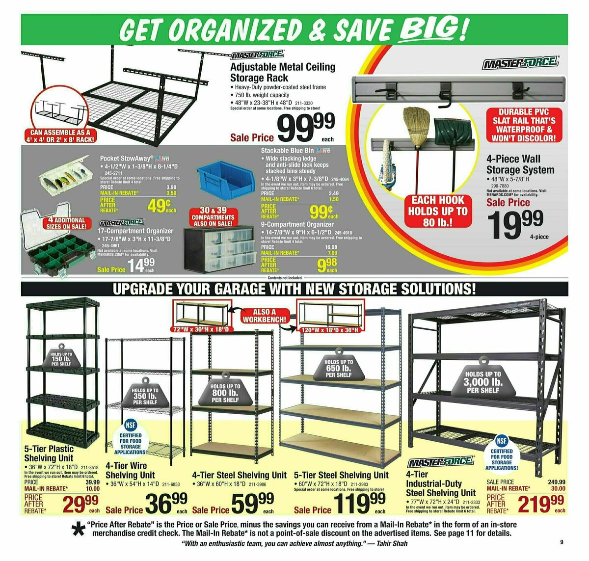 Menards Weekly Ad from January 22