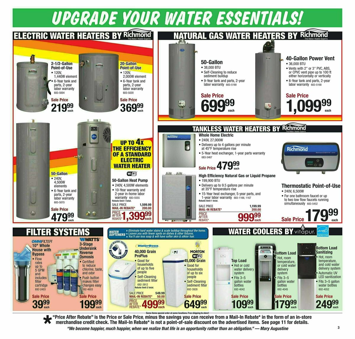 Menards Weekly Ad from January 22