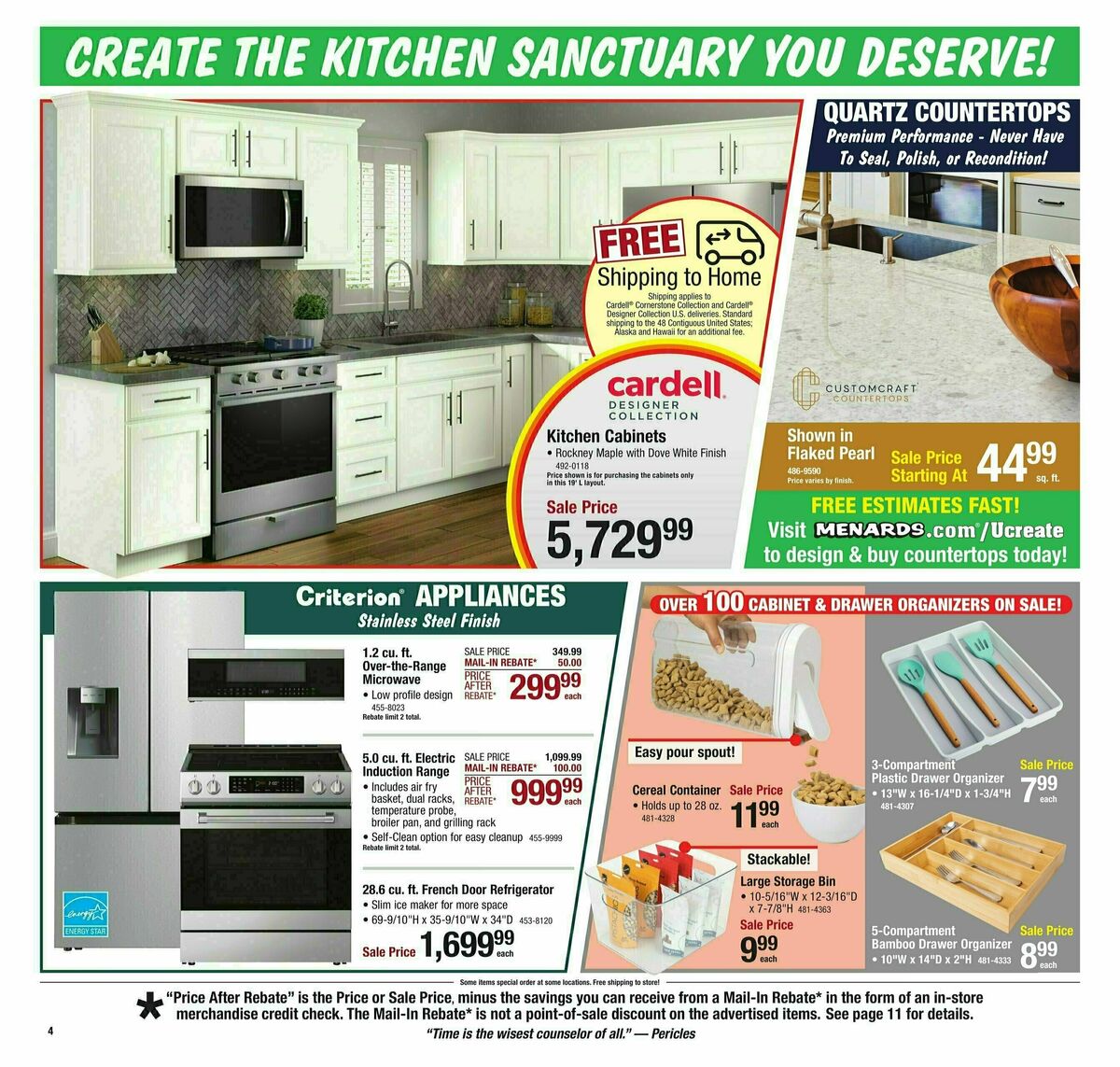 Menards Weekly Ad from January 22