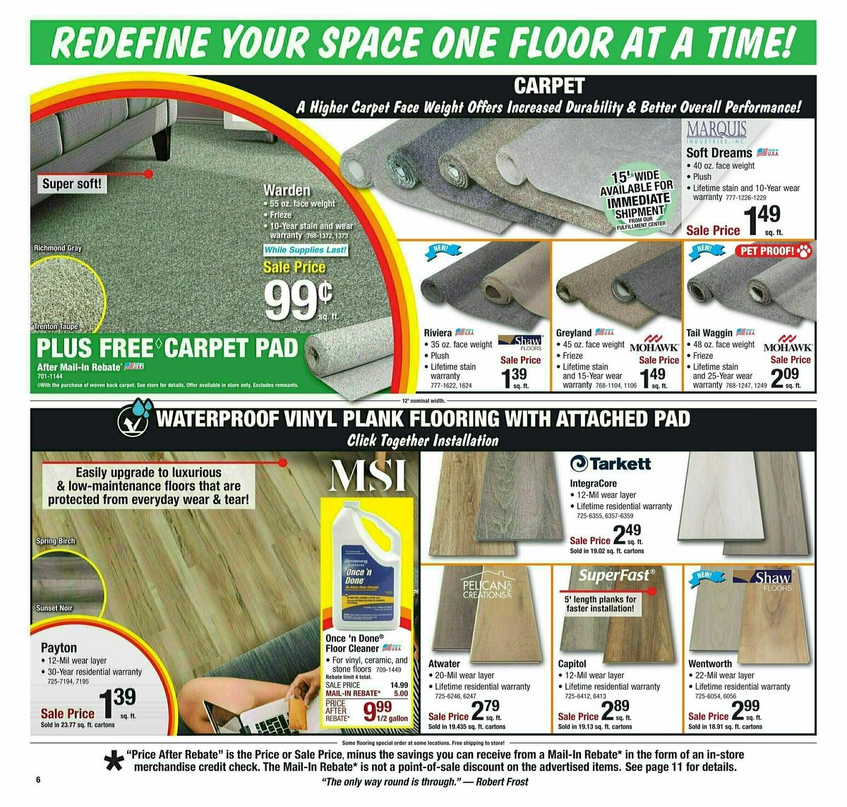 Menards Weekly Ad from January 22