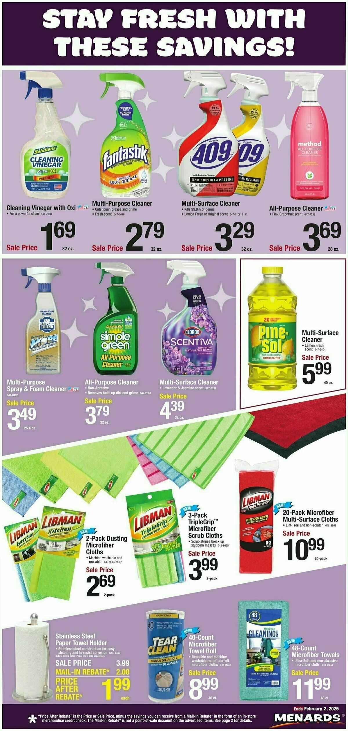Menards Home Essentials Weekly Ad from January 22