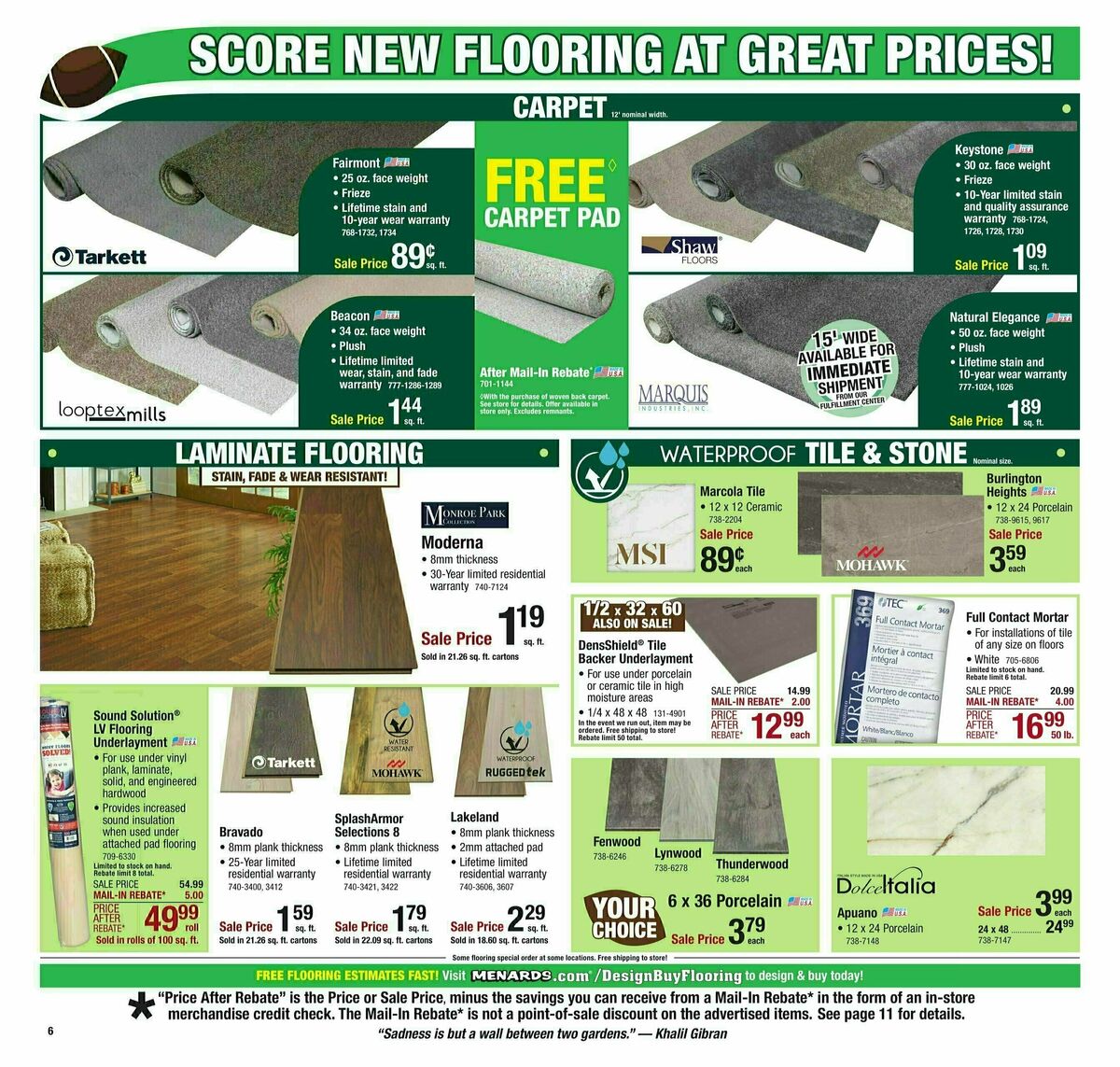Menards Weekly Ad from January 29