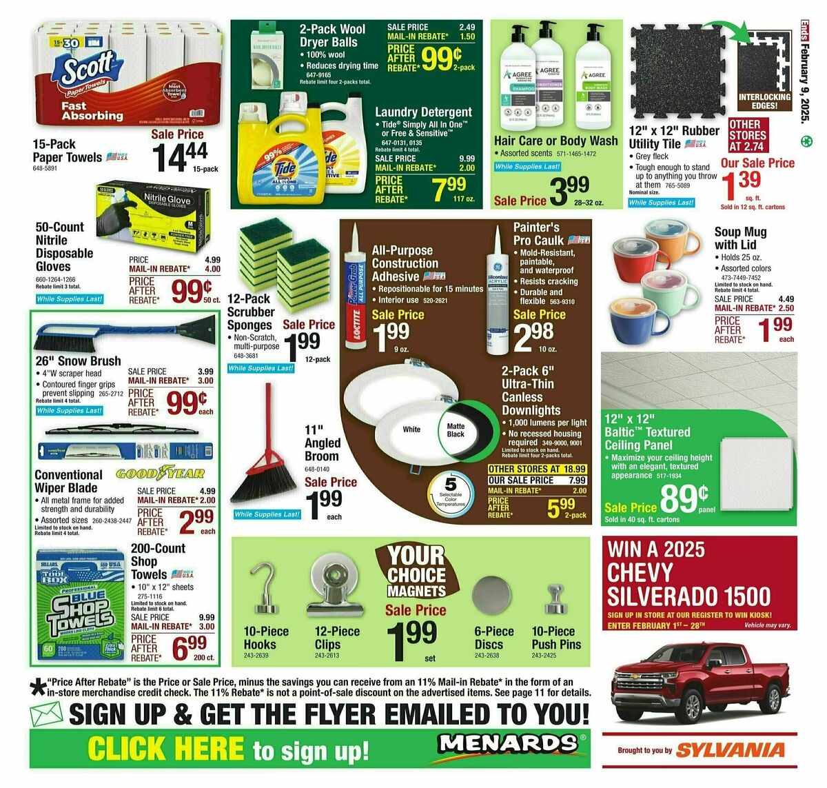Menards Weekly Ad from January 29