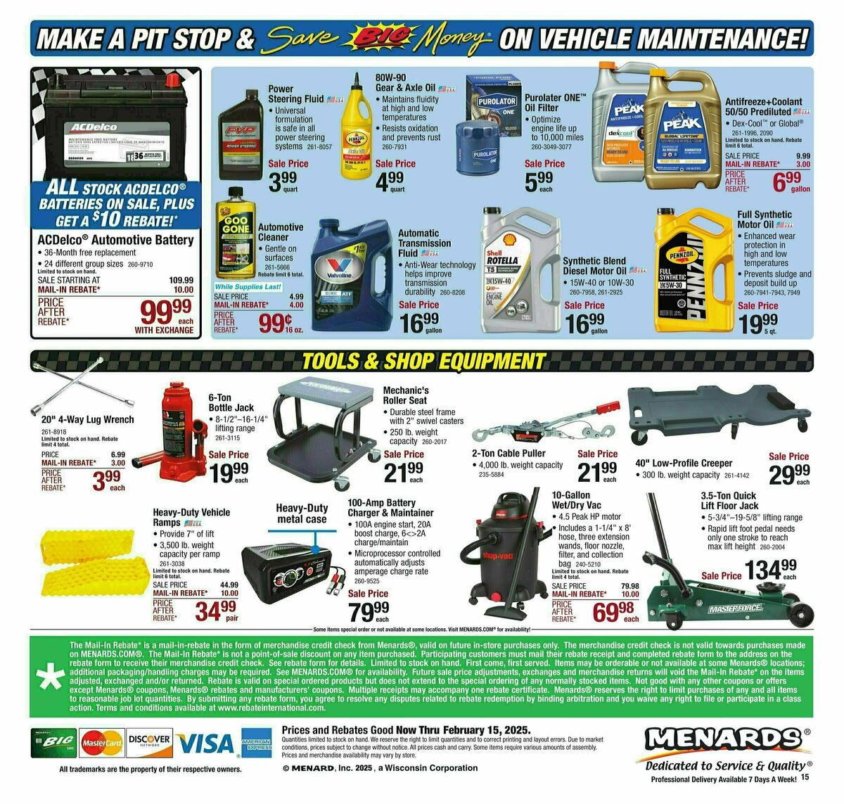 Menards Weekly Ad from February 5