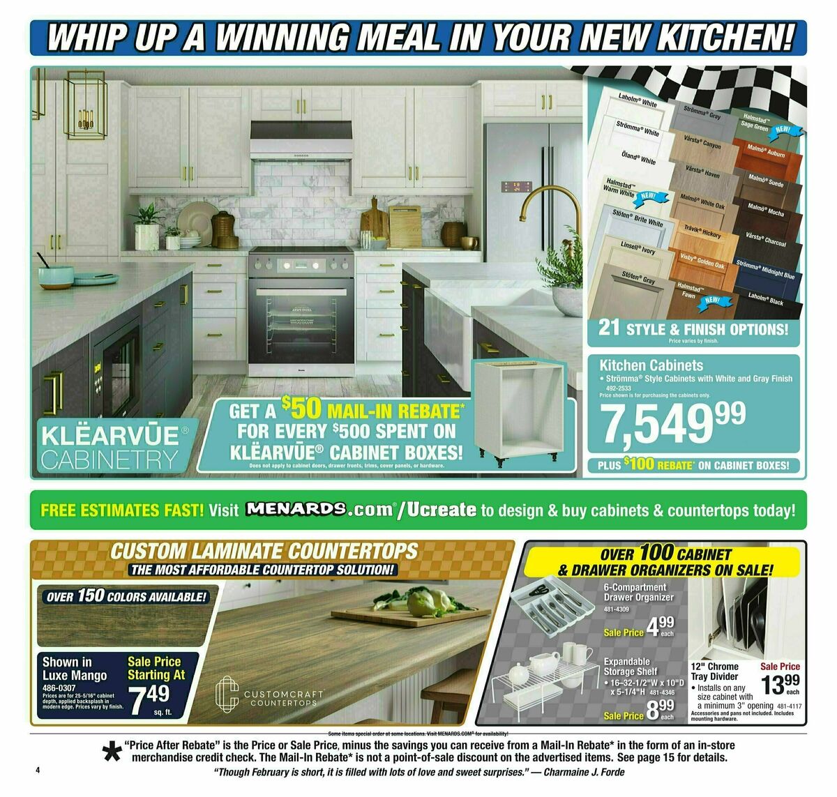 Menards Weekly Ad from February 5