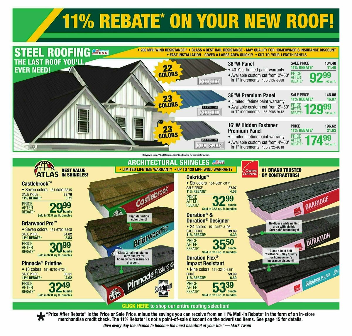 Menards Weekly Ad from February 16