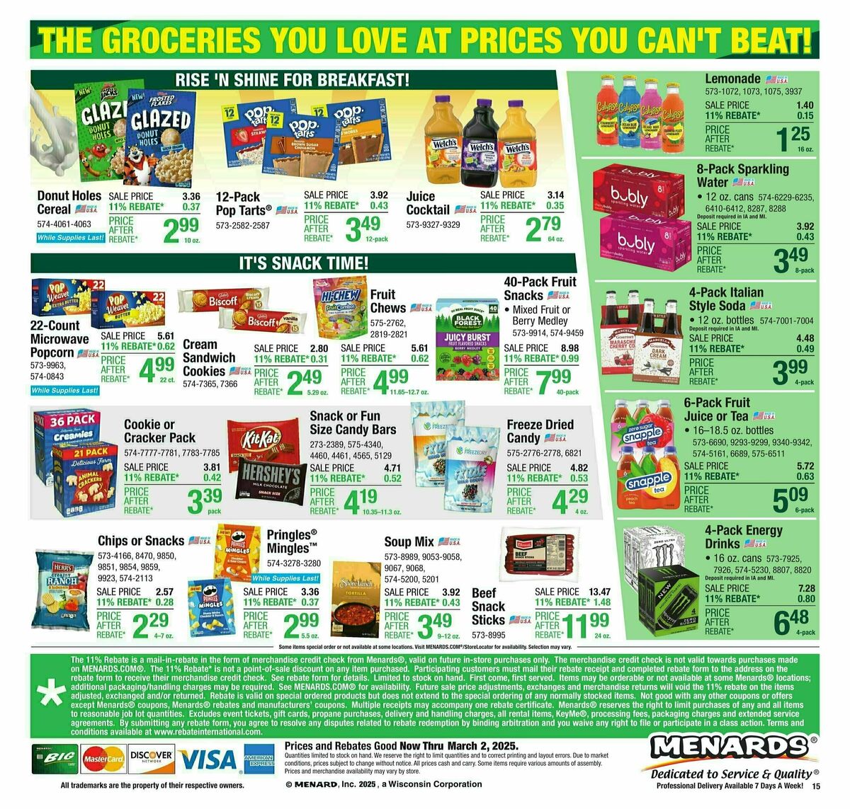 Menards Weekly Ad from February 16