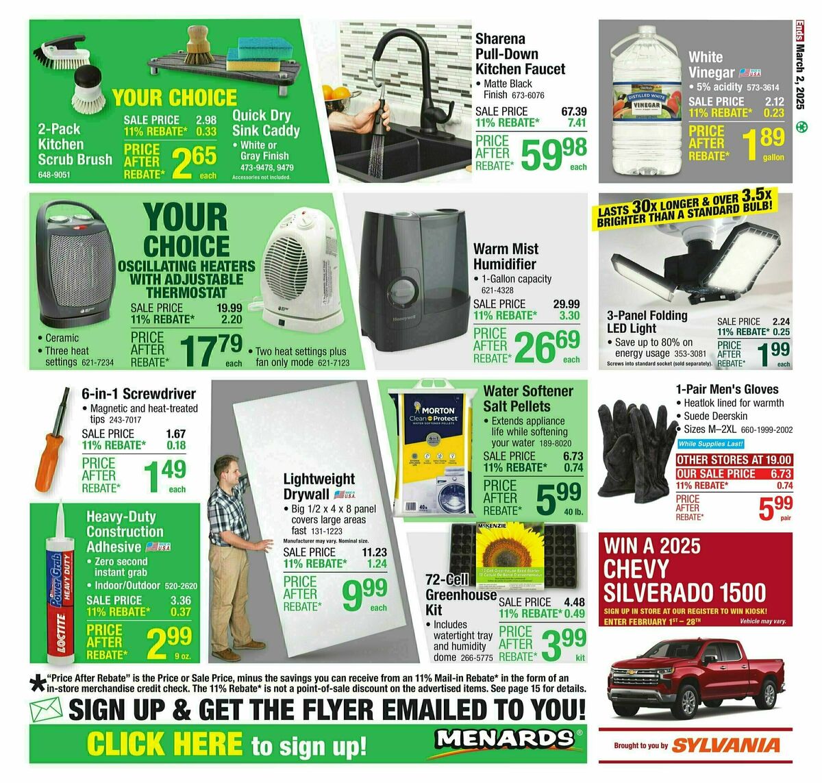 Menards Weekly Ad from February 16