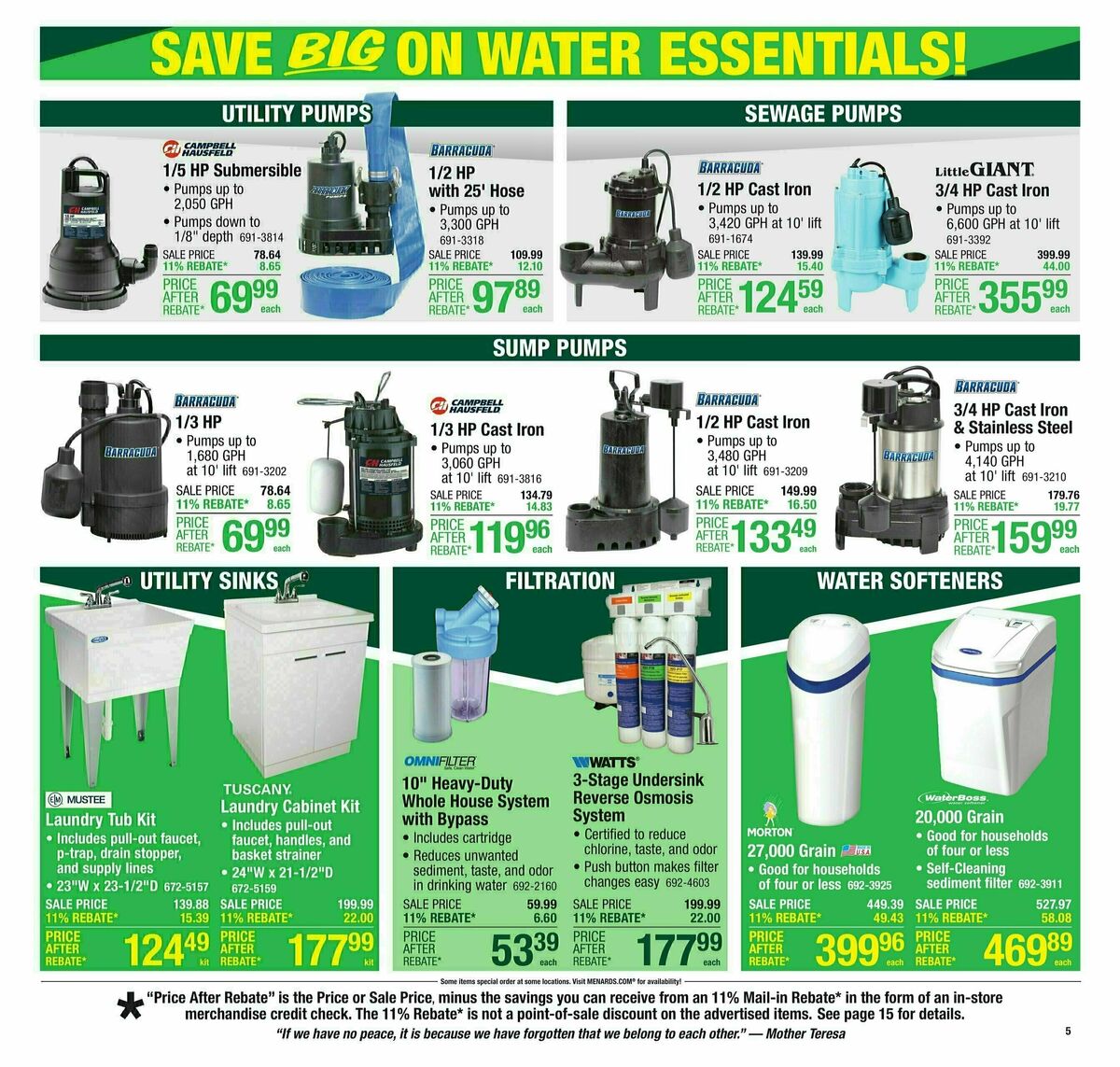 Menards Weekly Ad from February 16