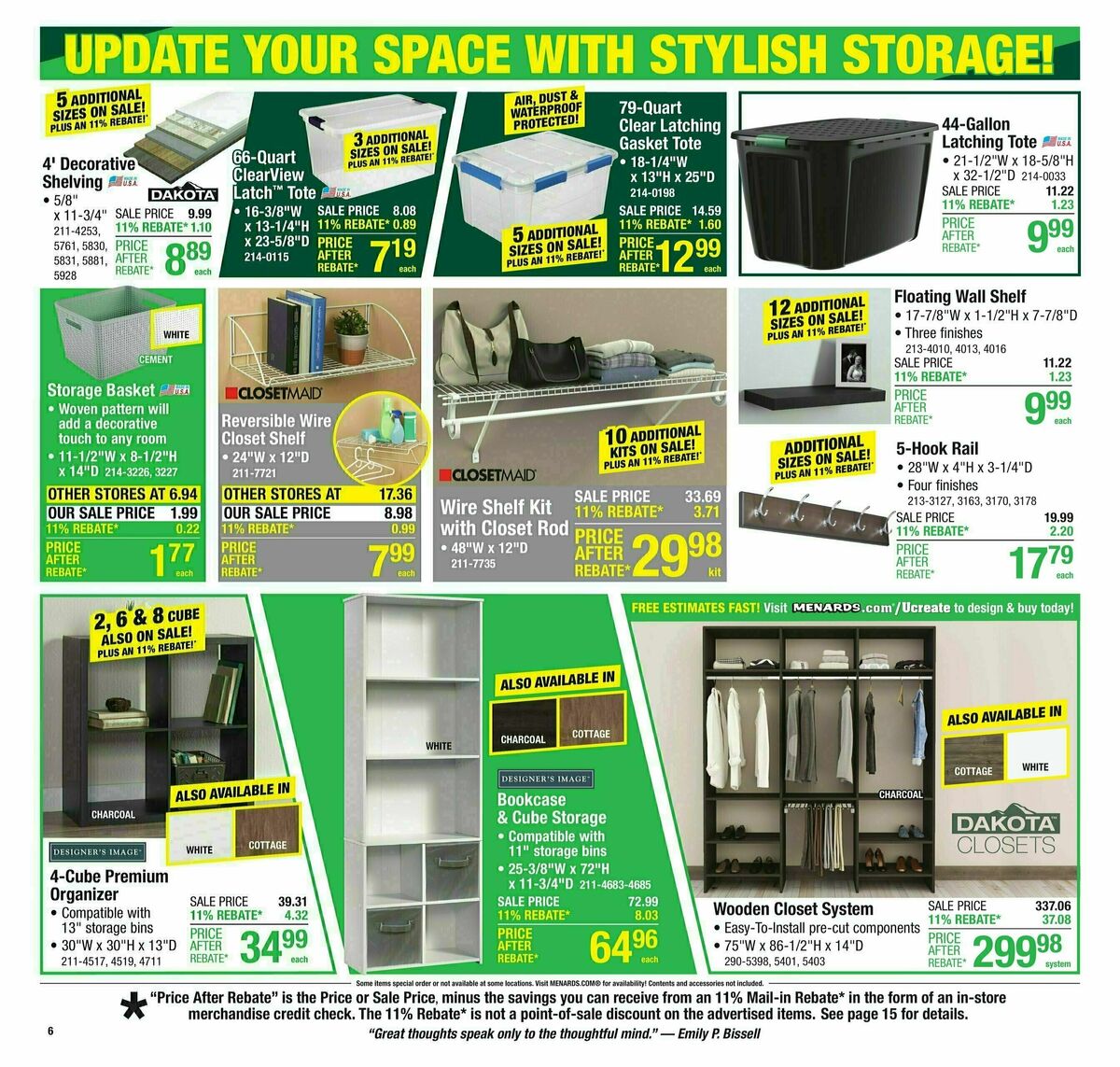 Menards Weekly Ad from February 16