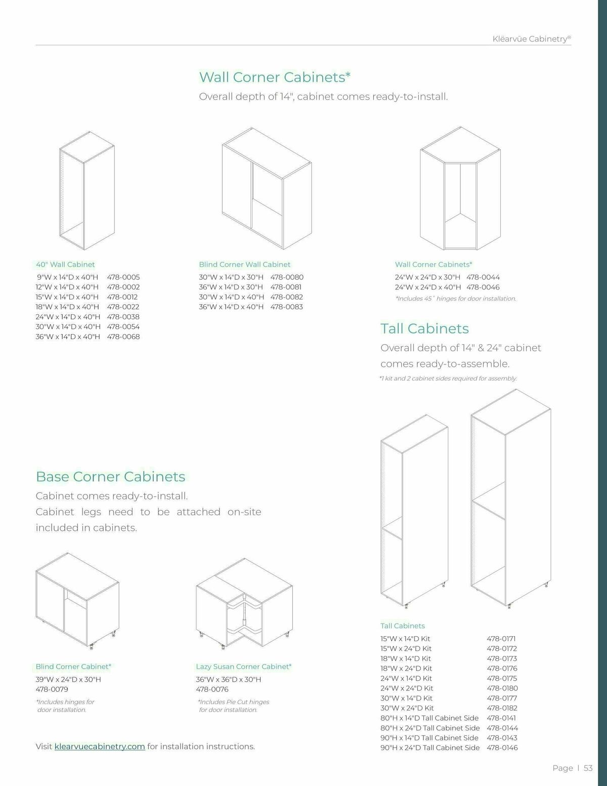 Menards Klearvue Cabinetry Catalog Weekly Ad from March 1