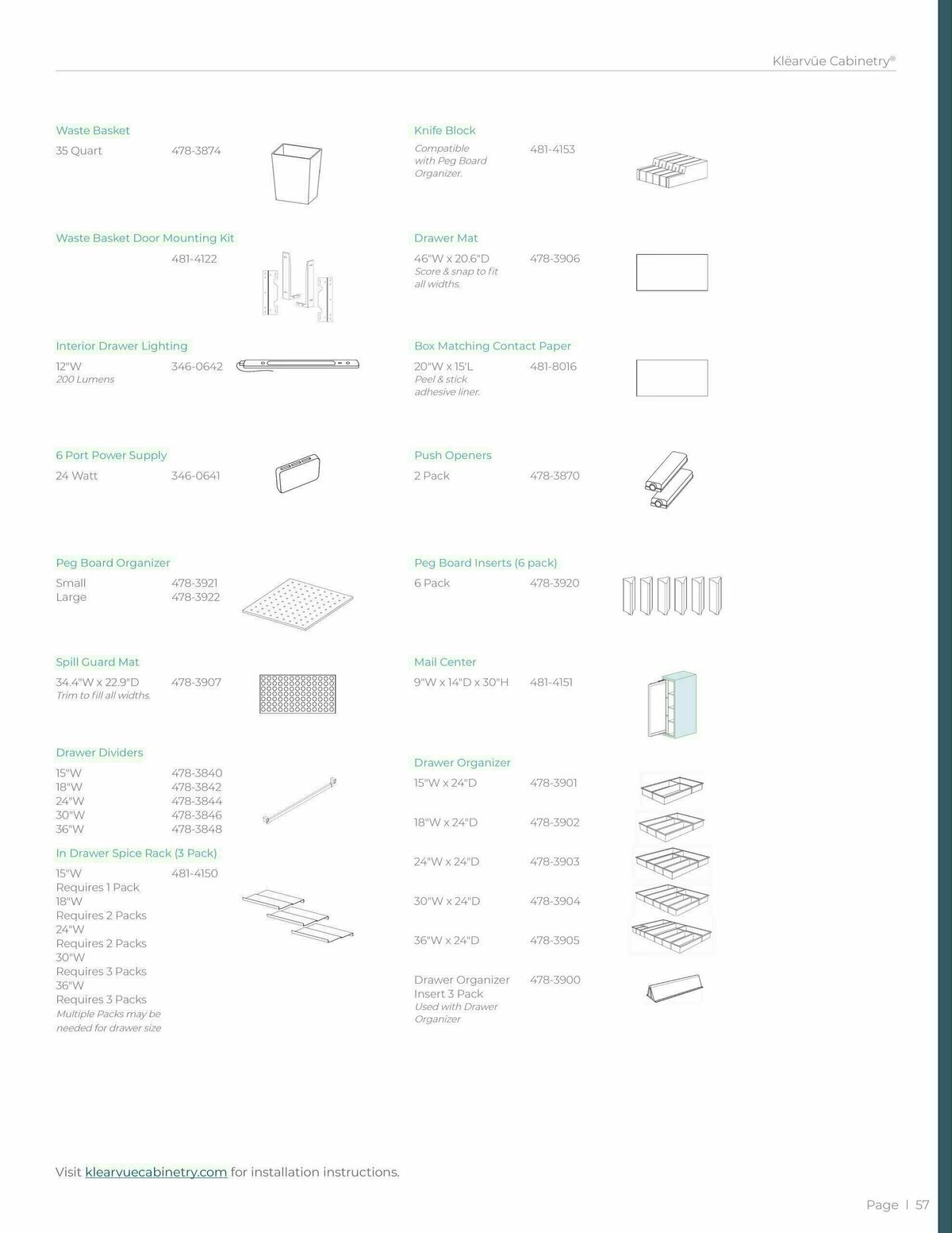 Menards Klearvue Cabinetry Catalog Weekly Ad from March 1