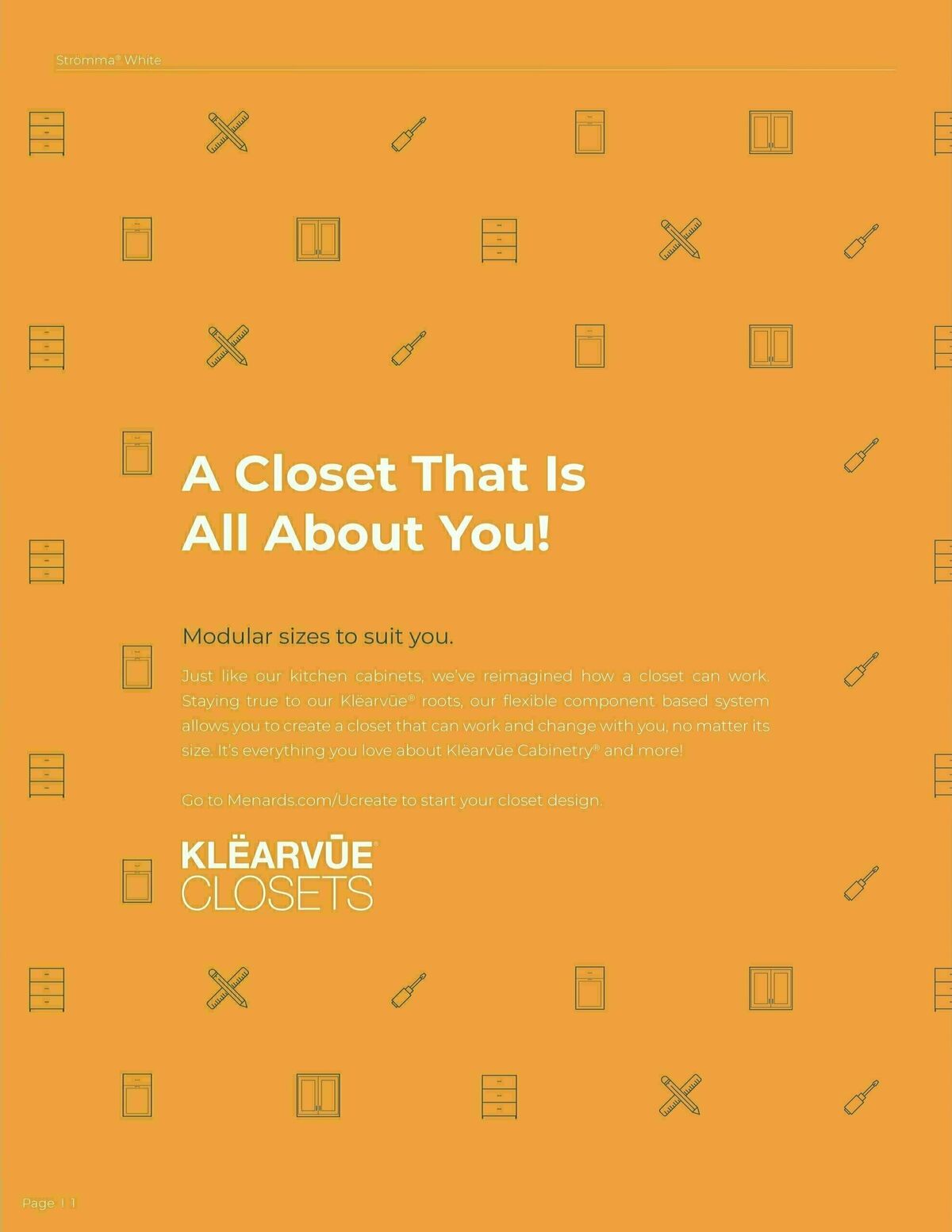 Menards Klearvue Cabinetry Catalog Weekly Ad from March 1