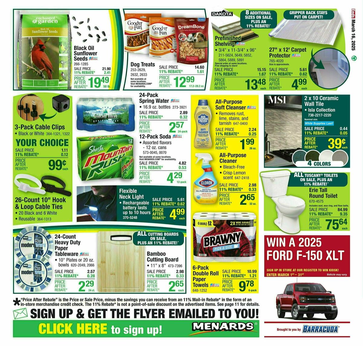 Menards Weekly Ad from March 5