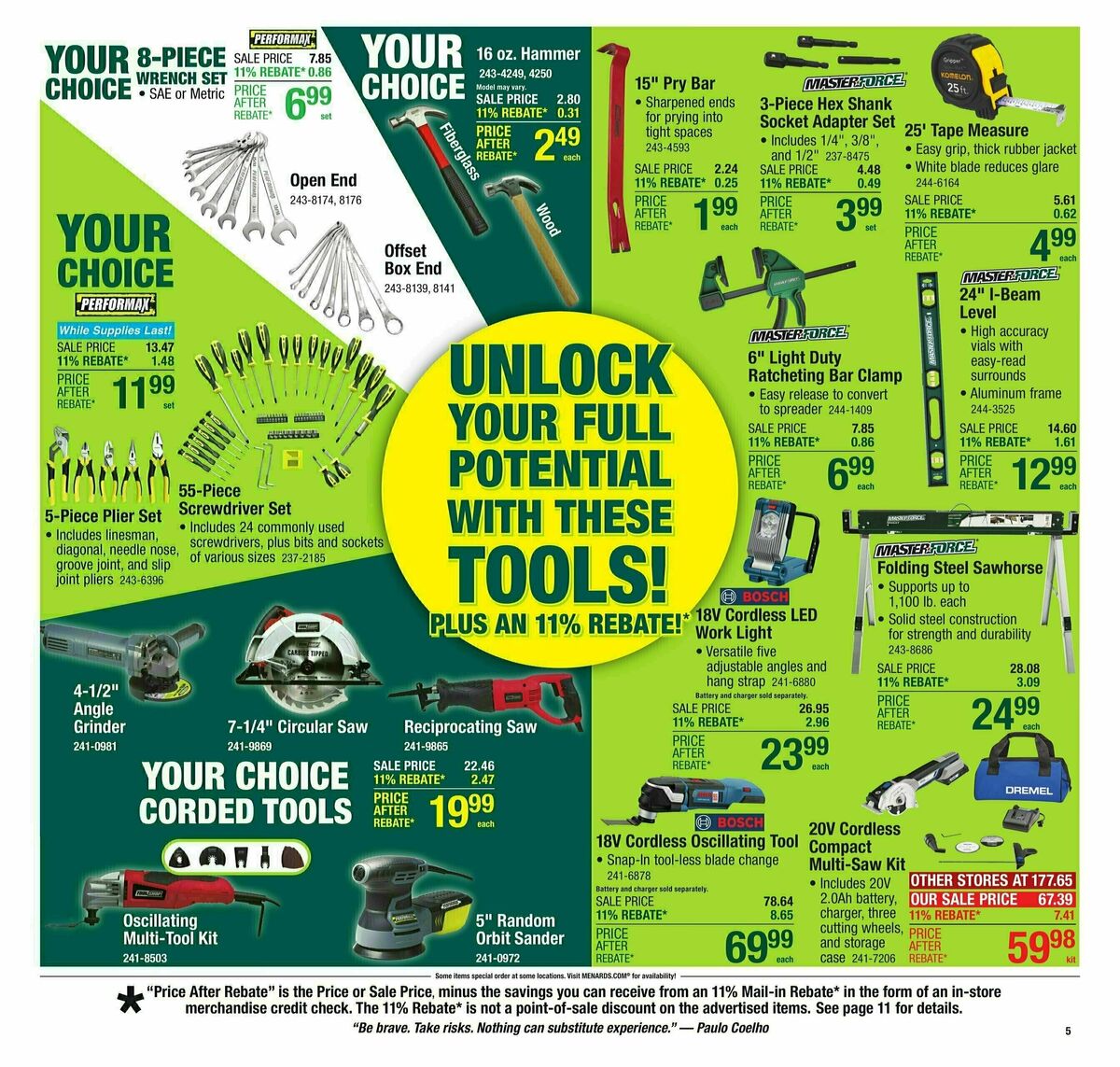 Menards Weekly Ad from March 5