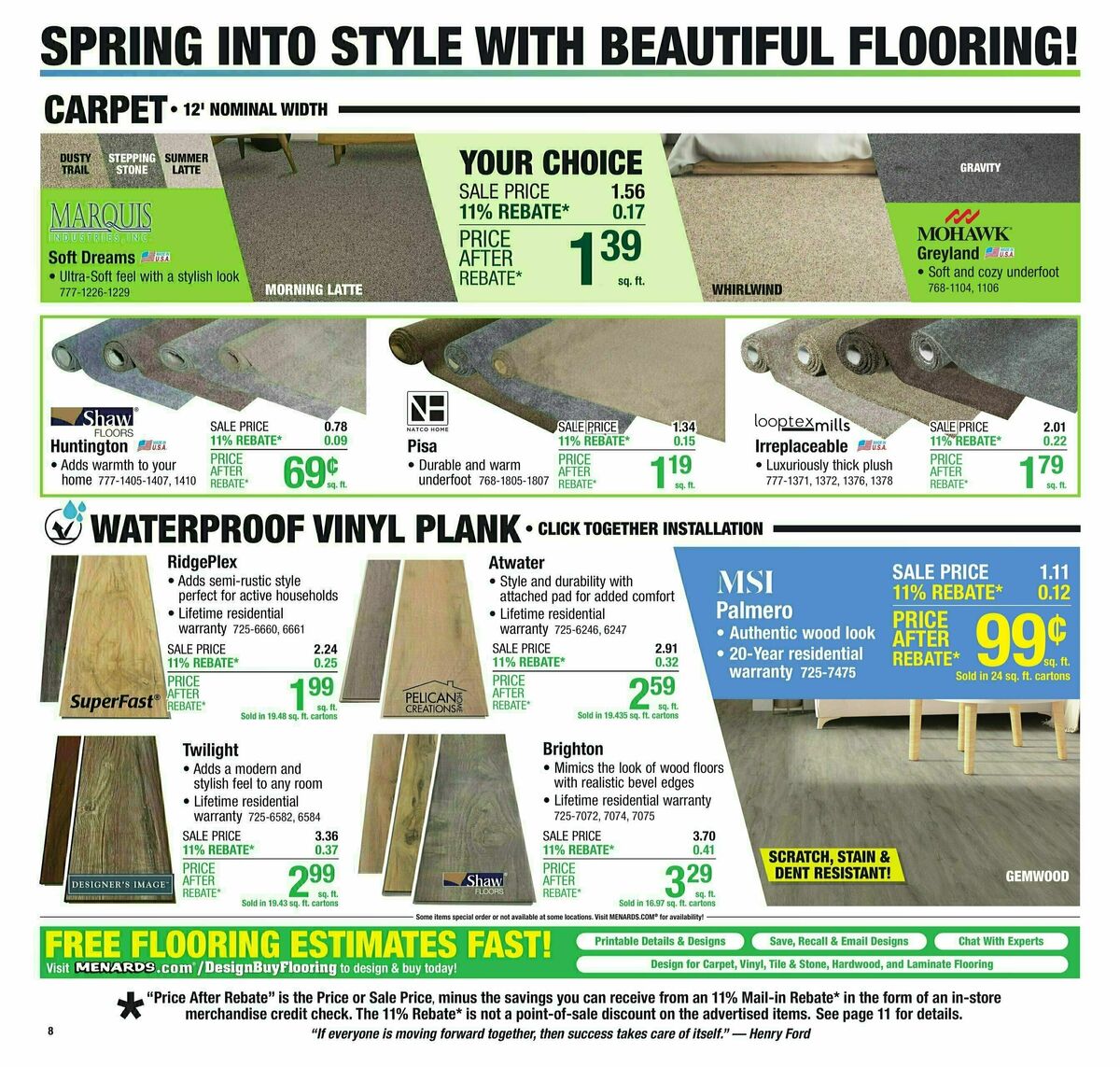 Menards Weekly Ad from March 12