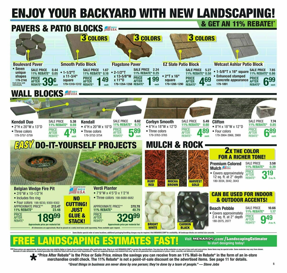 Menards Weekly Ad from March 12