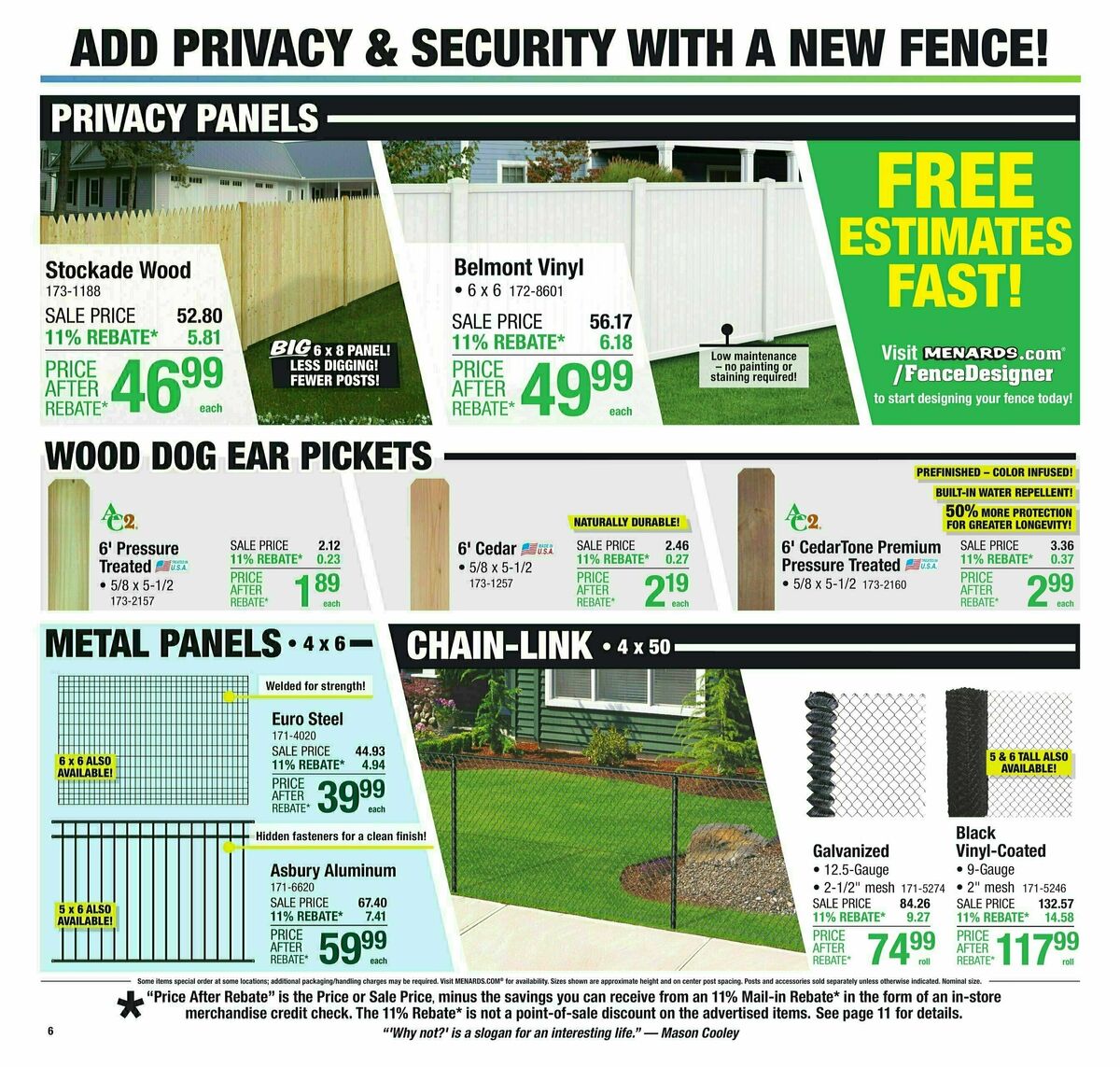 Menards Weekly Ad from March 12