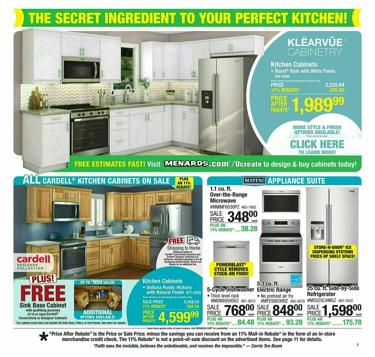 Menards Weekly Ad from March 19