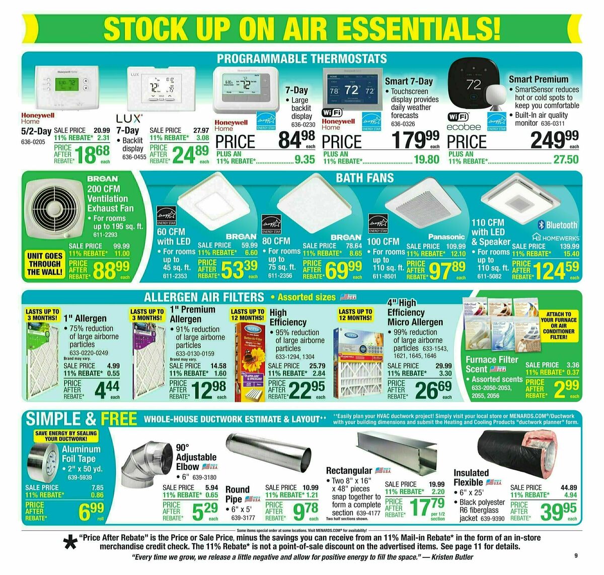 Menards Weekly Ad from March 19