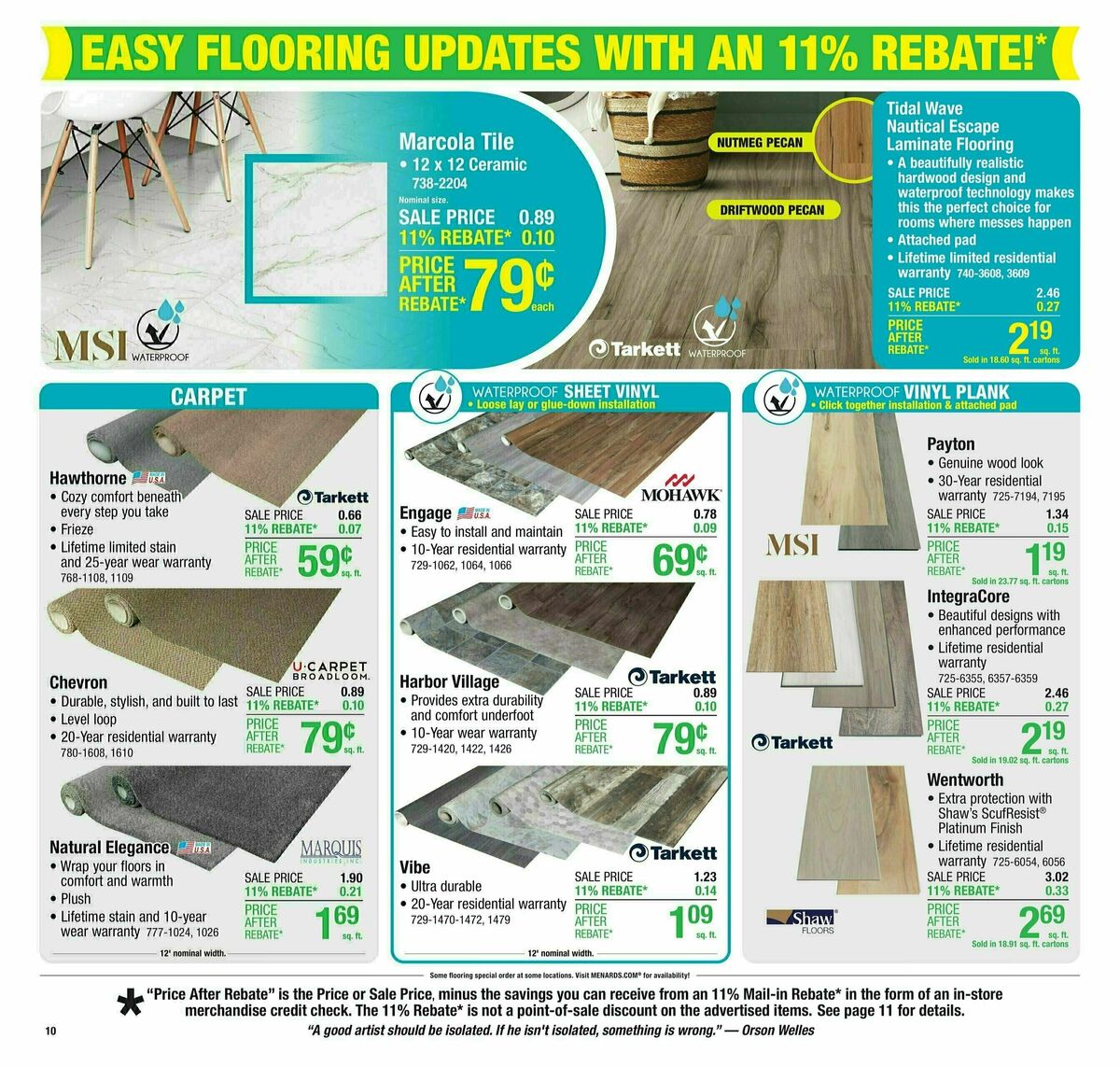 Menards Weekly Ad from March 19