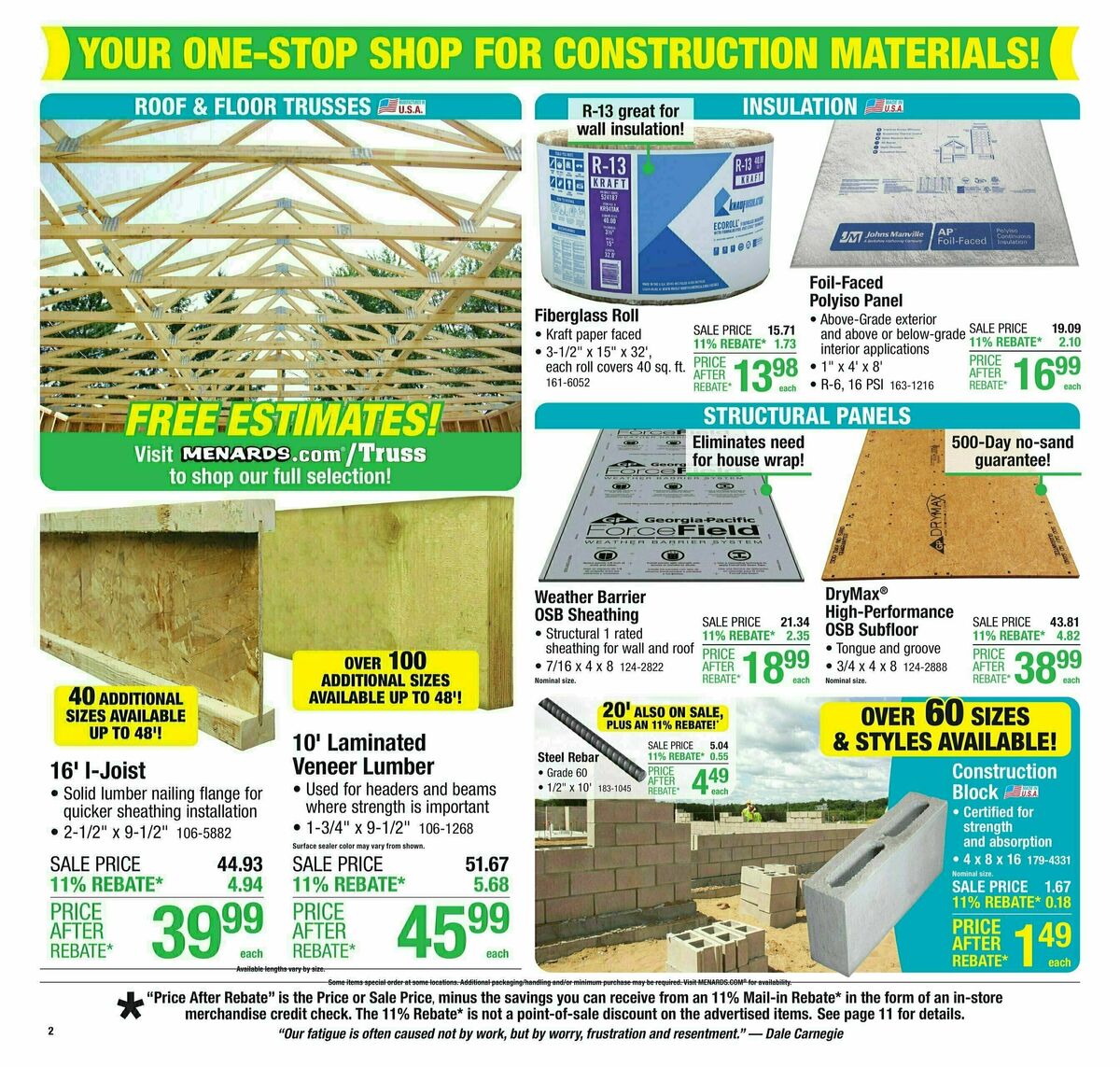 Menards Weekly Ad from March 19