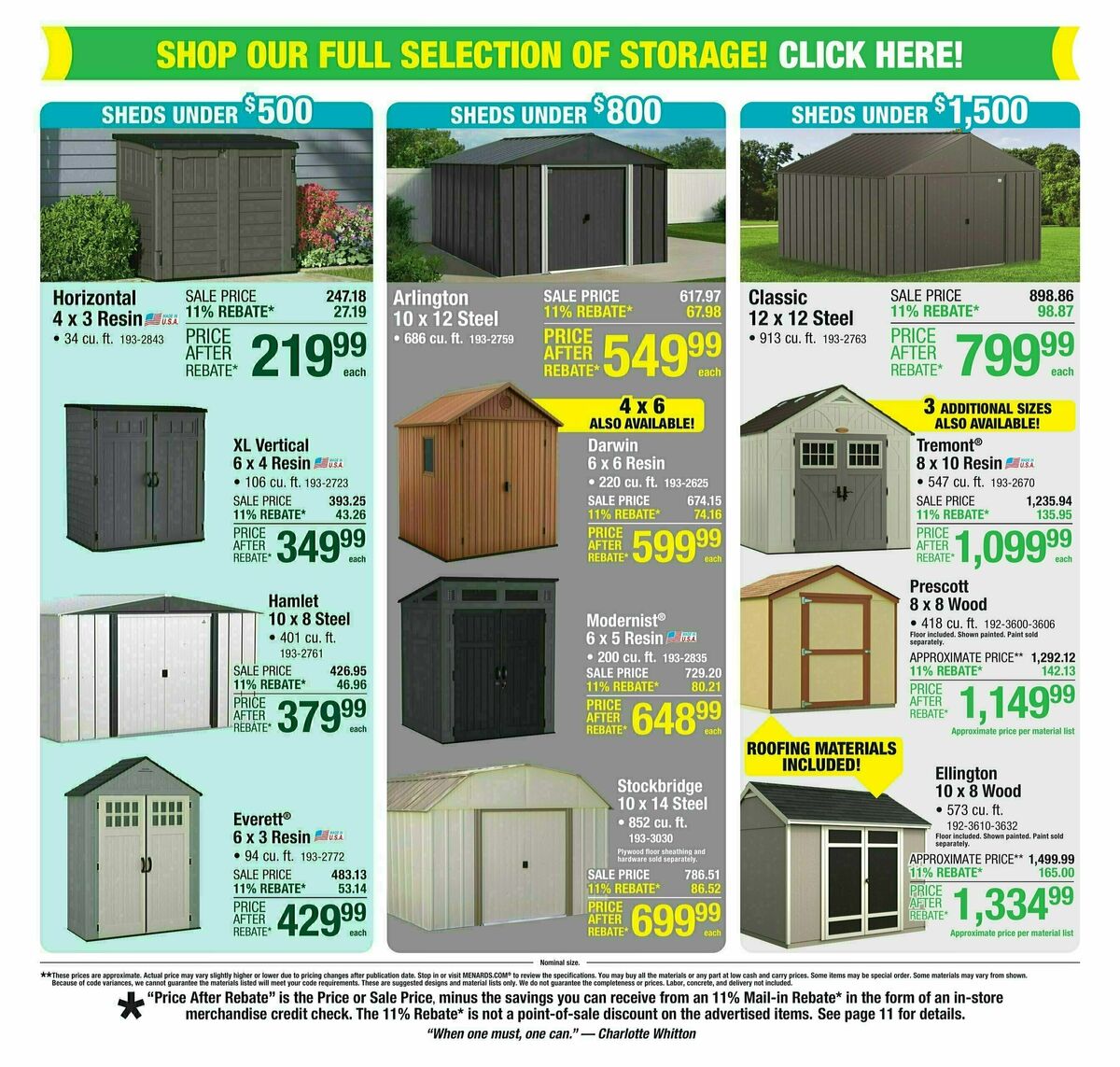 Menards Weekly Ad from March 19