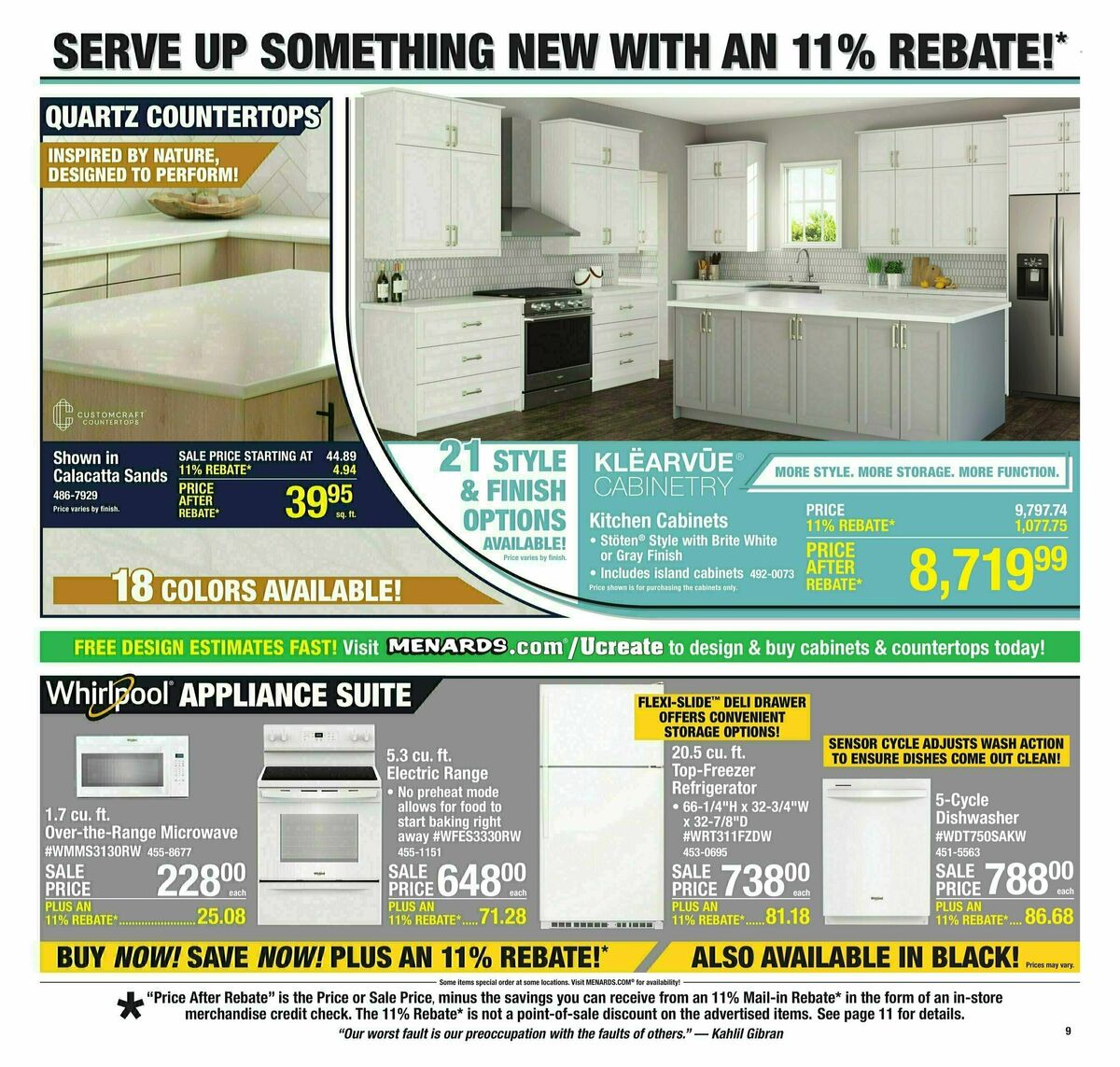 Menards Weekly Ad from March 26