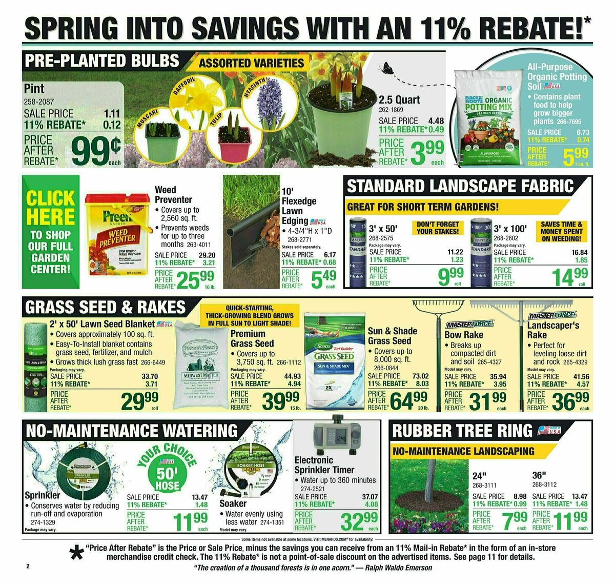 Menards Weekly Ad from March 26