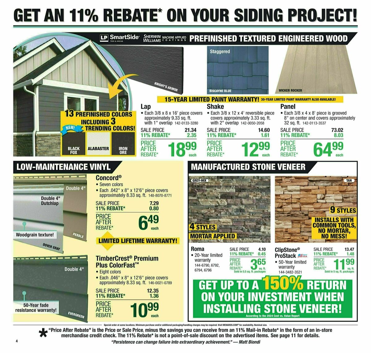 Menards Weekly Ad from March 26
