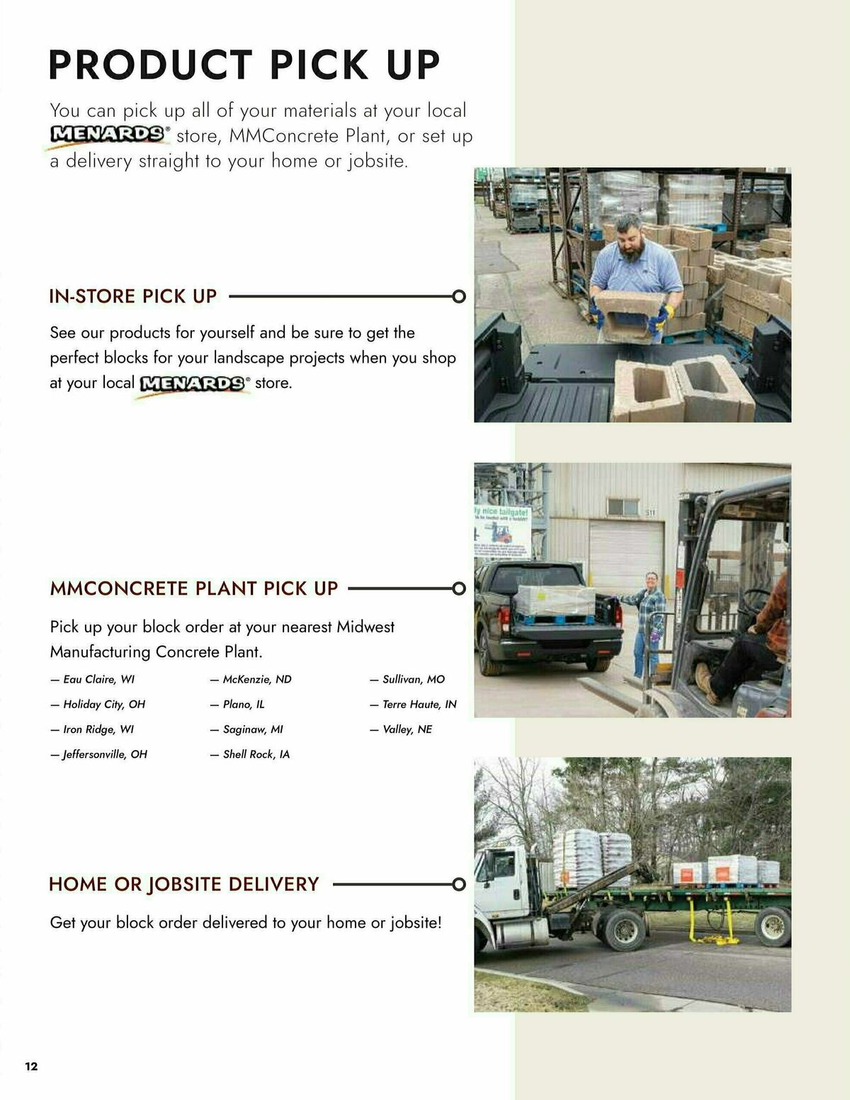 Menards Landscape Block Catalog Weekly Ad from March 13