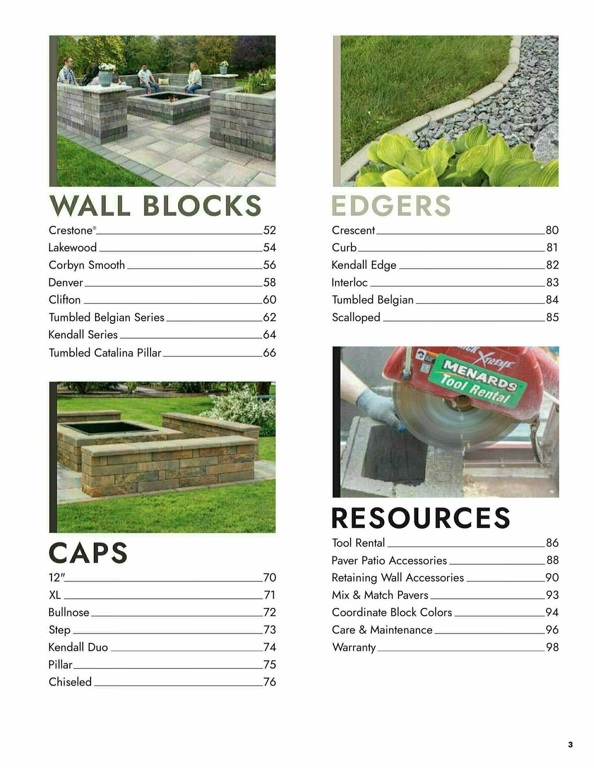 Menards Landscape Block Catalog Weekly Ad from March 13