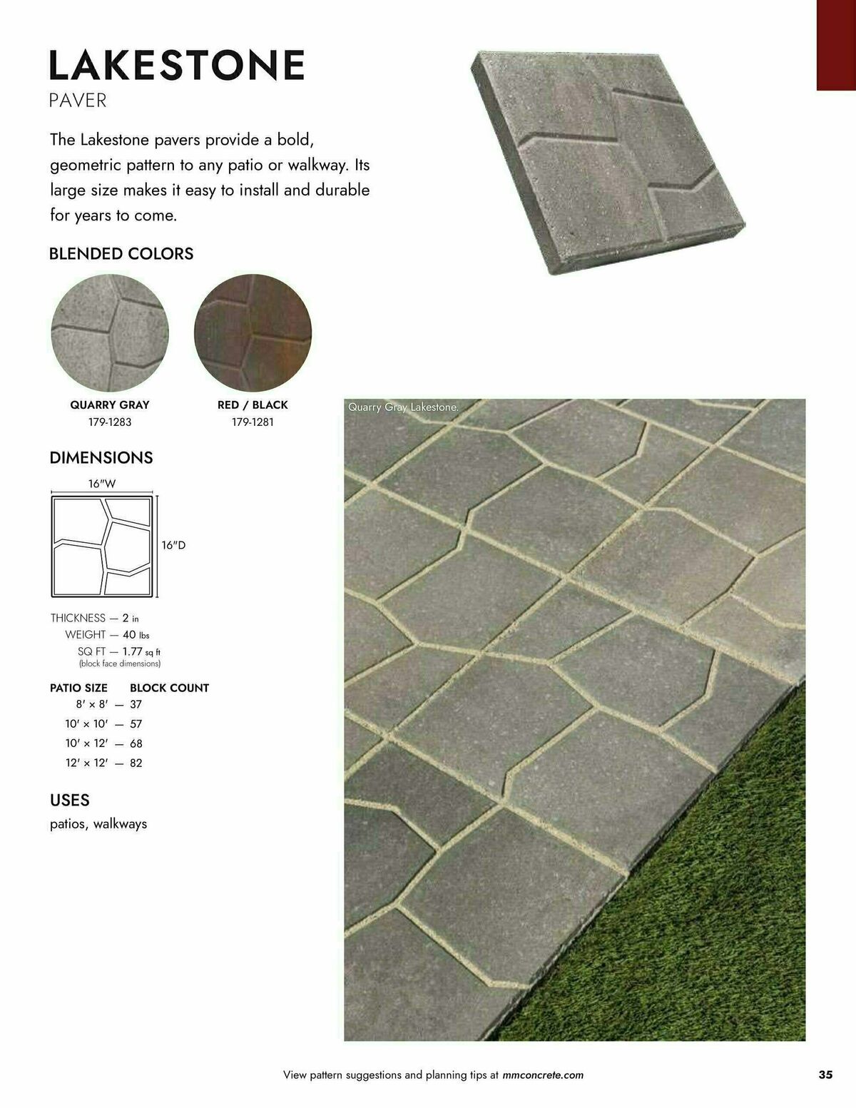 Menards Landscape Block Catalog Weekly Ad from March 13