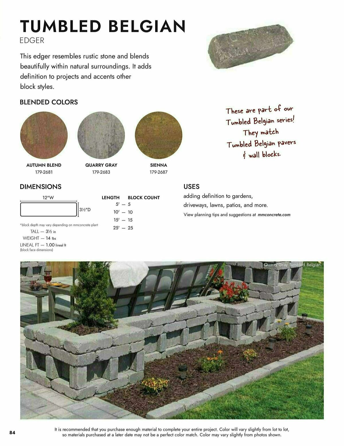 Menards Landscape Block Catalog Weekly Ad from March 13