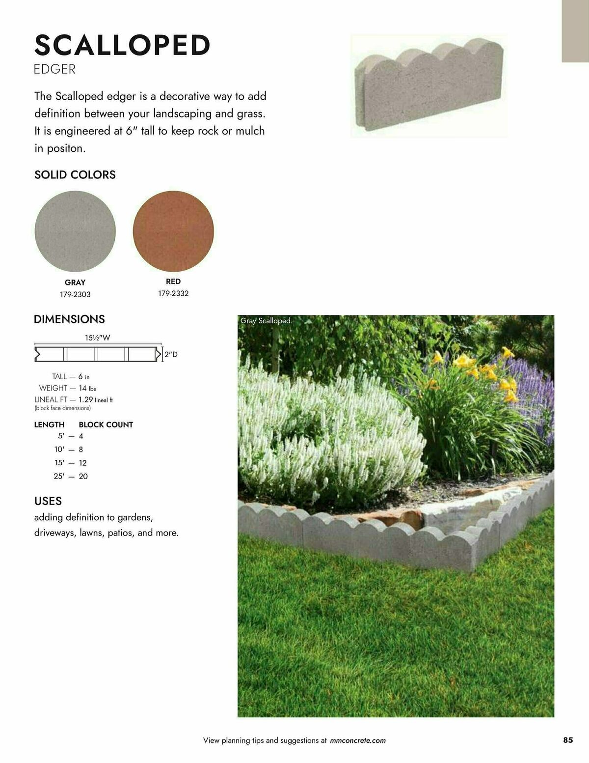 Menards Landscape Block Catalog Weekly Ad from March 13