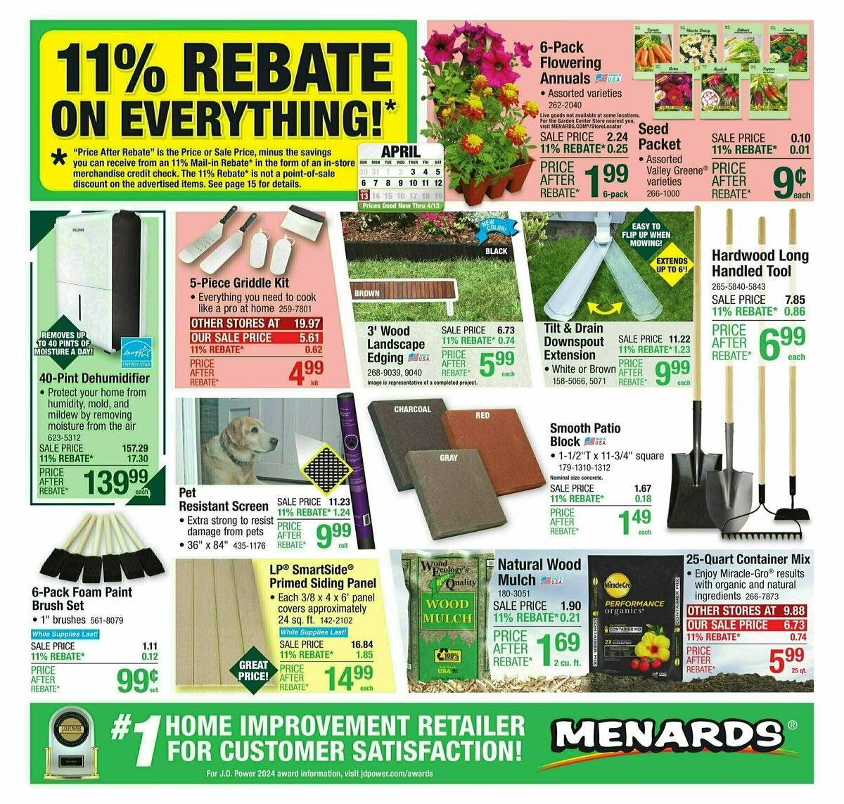 Menards Weekly Ad from April 2