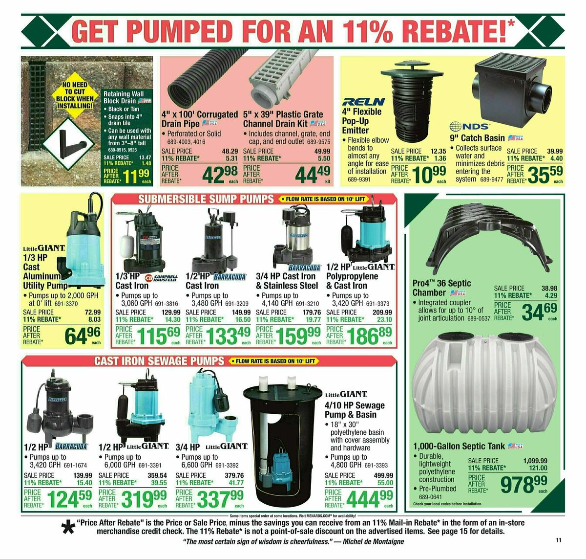 Menards Weekly Ad from April 2