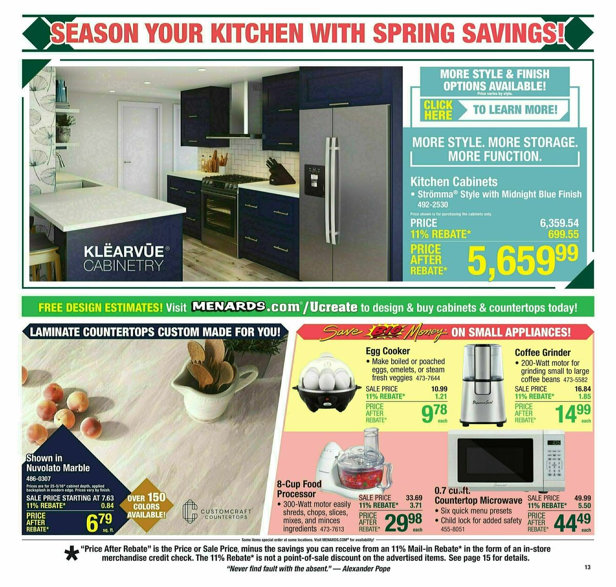 Menards Weekly Ad from April 2