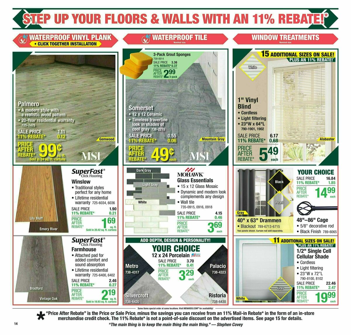 Menards Weekly Ad from April 2