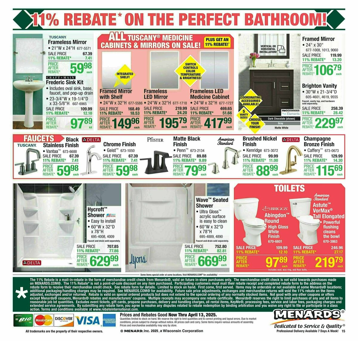 Menards Weekly Ad from April 2