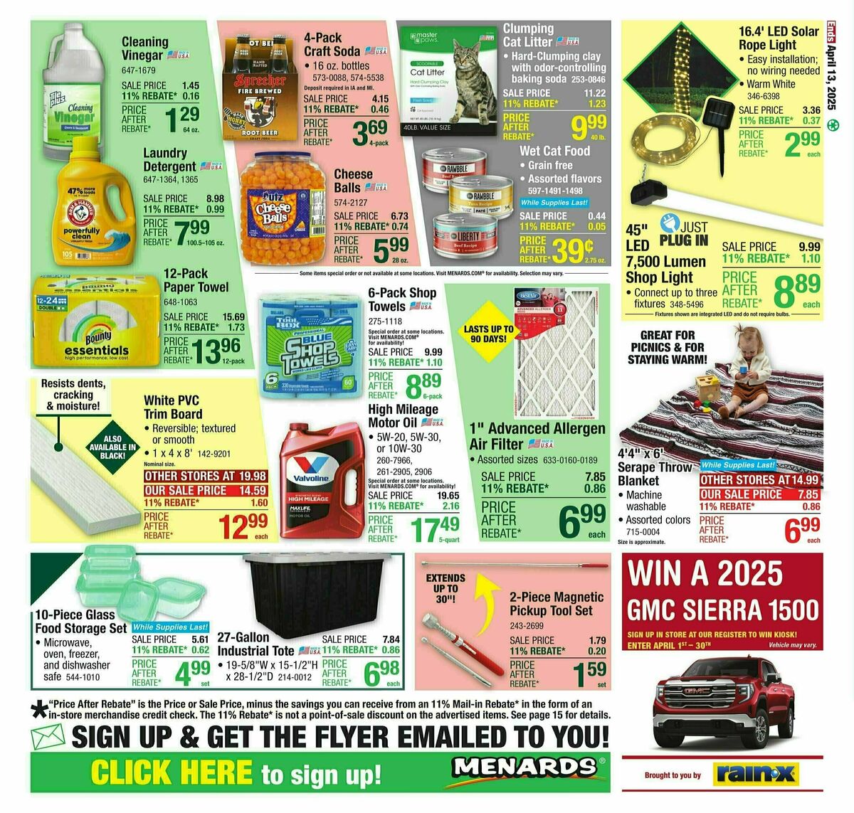 Menards Weekly Ad from April 2