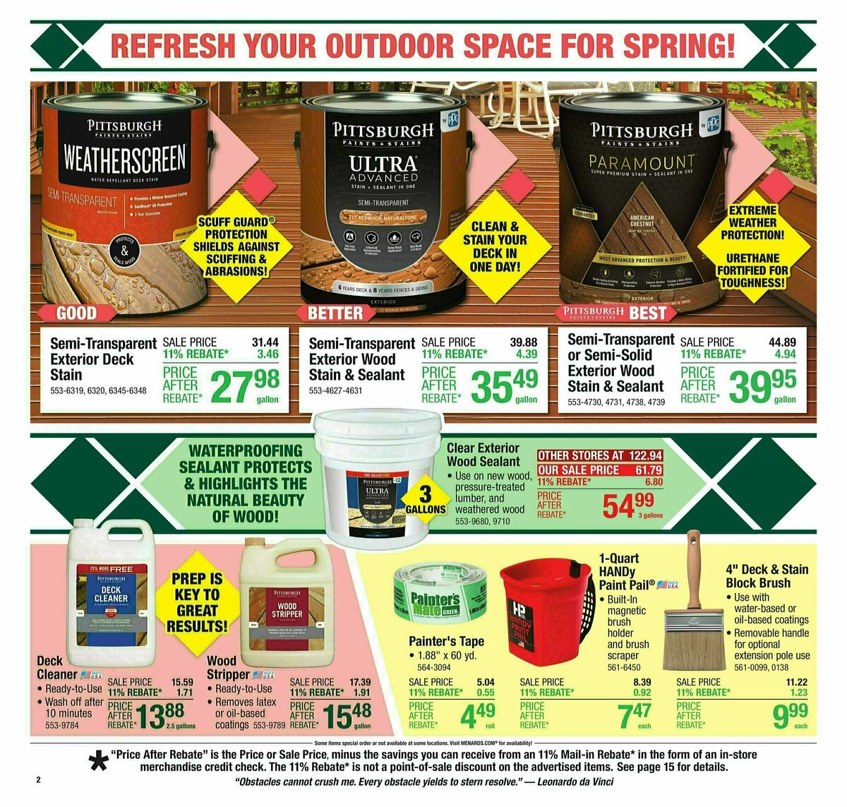 Menards Weekly Ad from April 2
