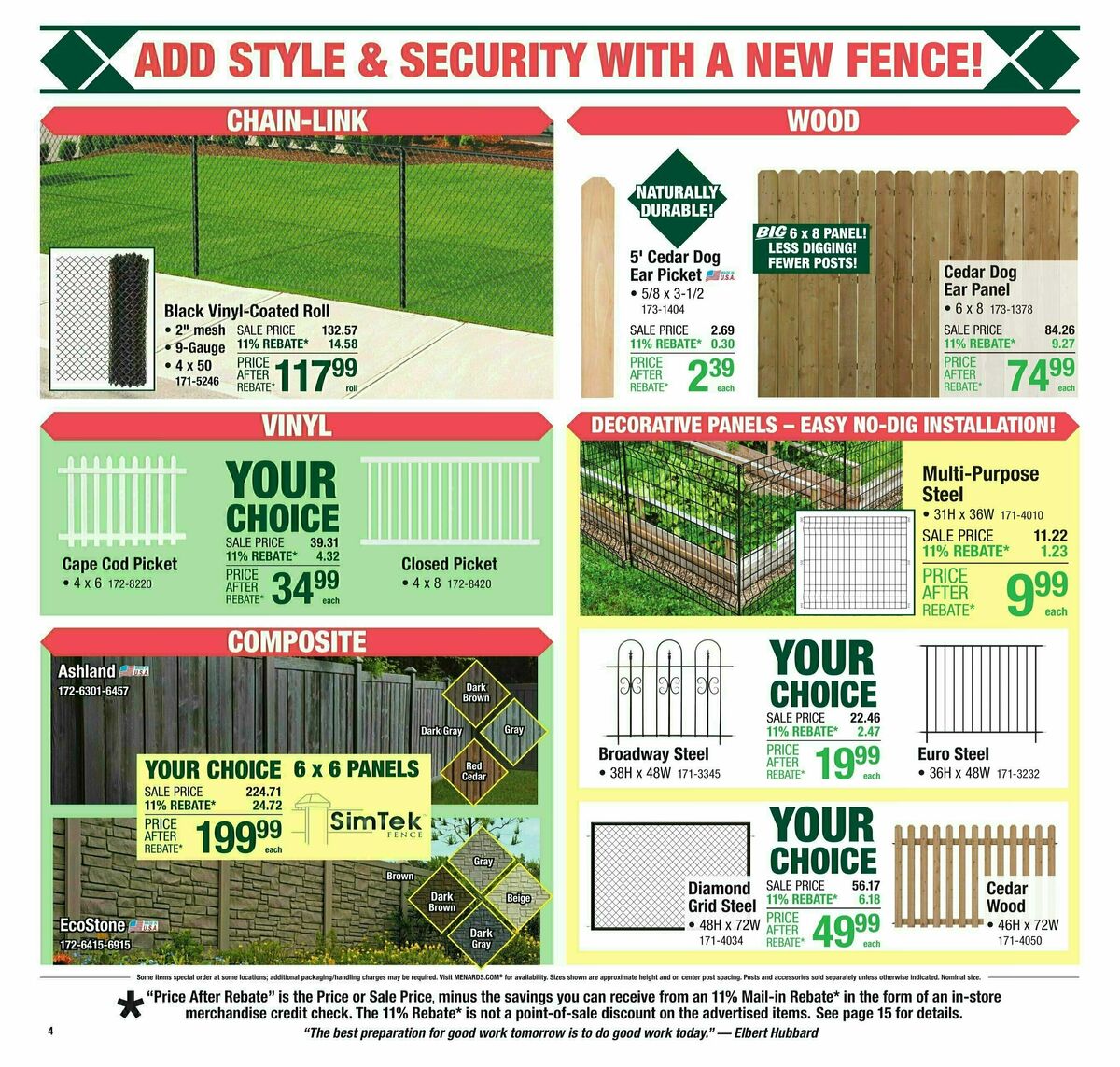 Menards Weekly Ad from April 2