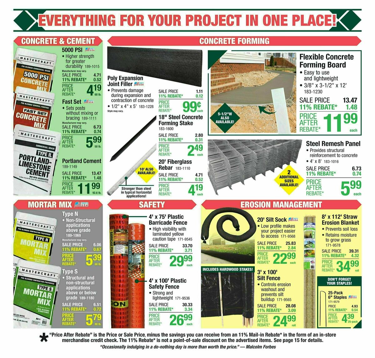 Menards Weekly Ad from April 2