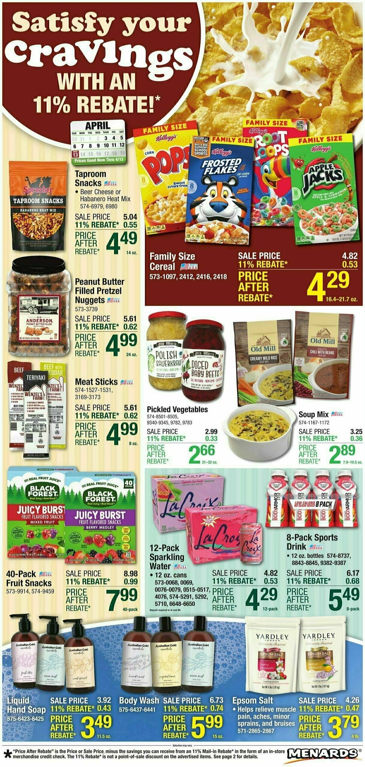 Menards Home Essentials Weekly Ad from April 2