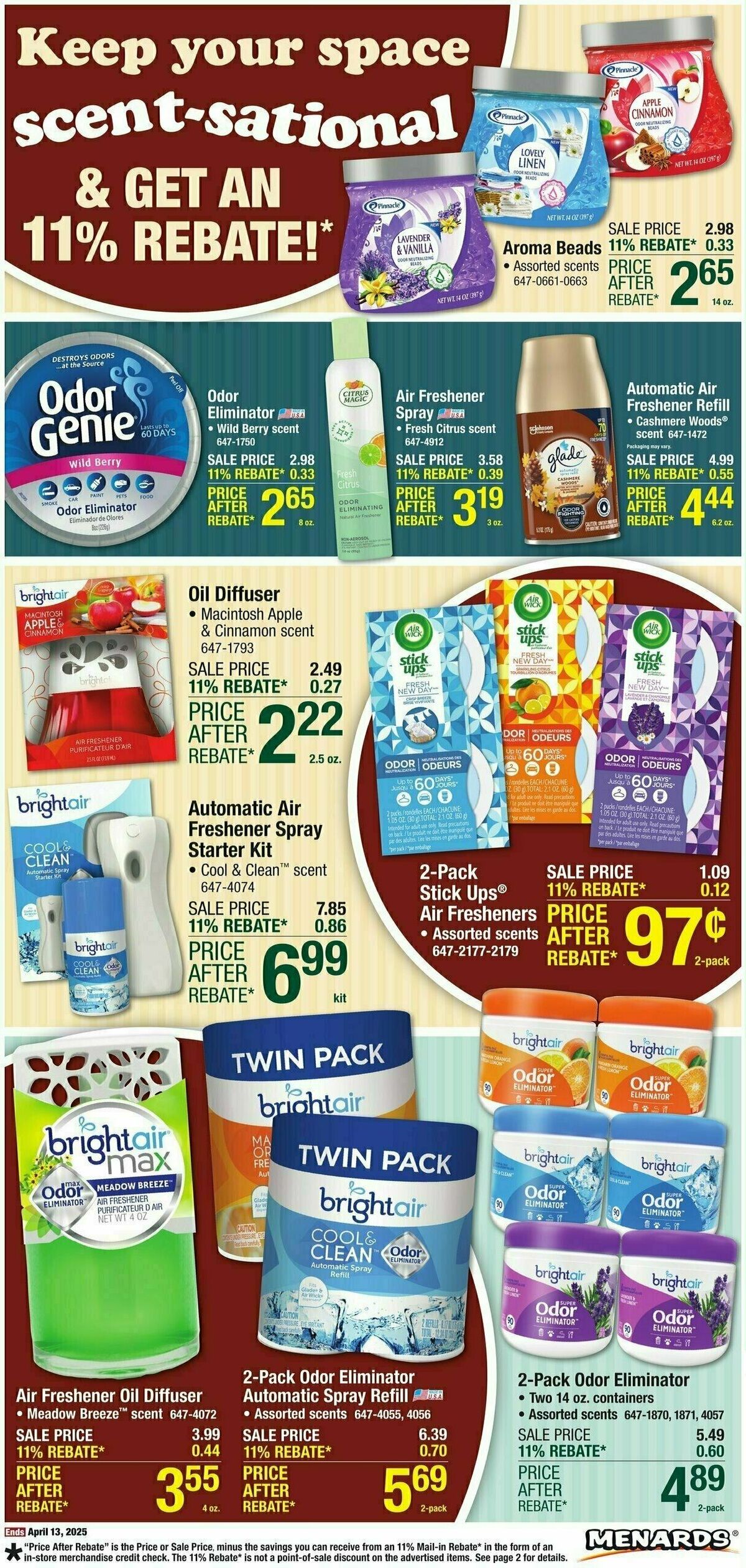 Menards Home Essentials Weekly Ad from April 2